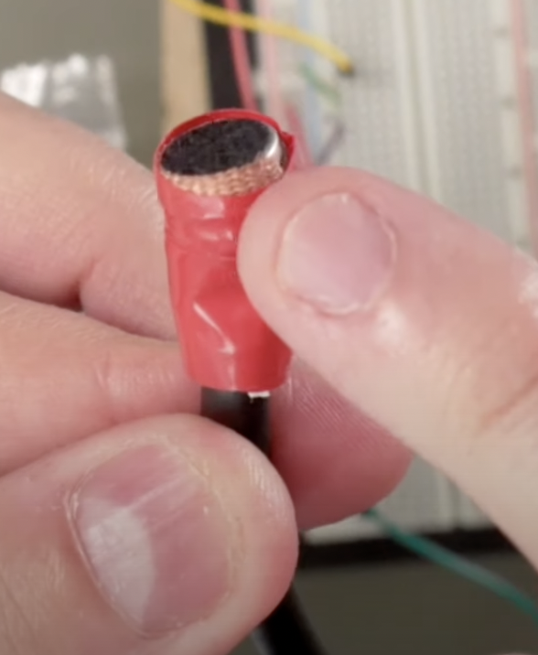 desolder copper band around the capsule as a shield